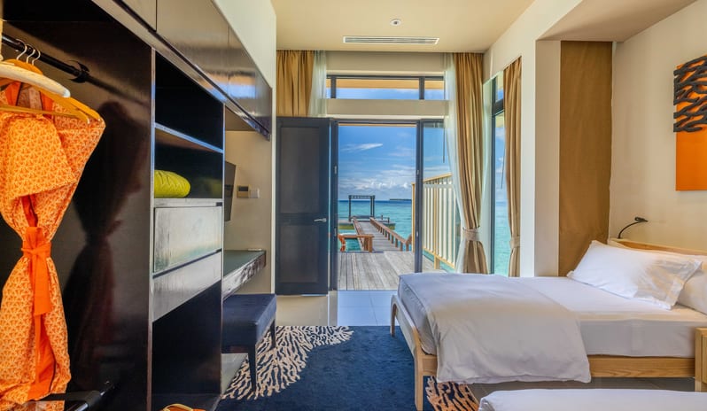Angsana Velavaru_Deluxe InOcean Two Bedroom Pool Villa_Interior_Twin Bedroom_1